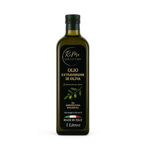 Bottiglia Olio EVO Nocellara del Belìce 1 L (Vetro) - Rimos Agricolture